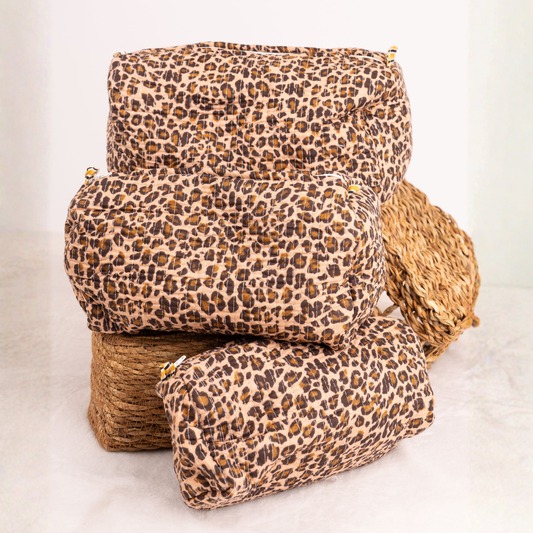Quilted Makeup Pouch- 3 Sizes Available